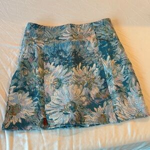 Commense Blue A-line Mini Skort for Cocktail